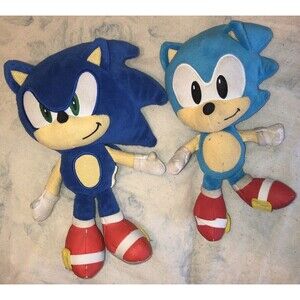 Sonic the Hedgehog Plush Lot Phunny KidRobot Jakks Pacific Classic AS IS!
